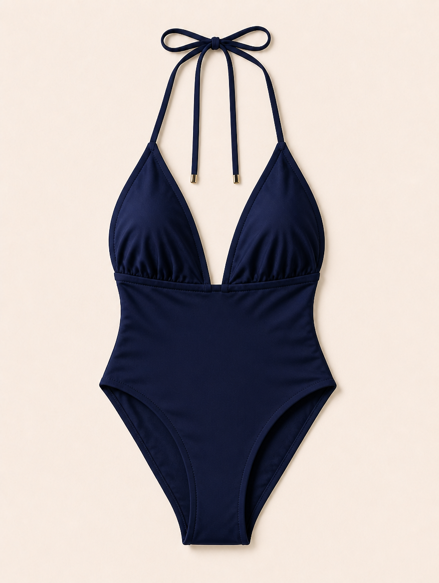 Odette | V-Hals Halter Badpak