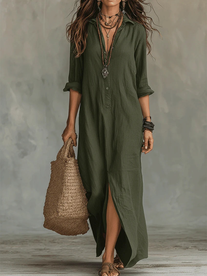 Amara | Luchtige Maxi Blousejurk