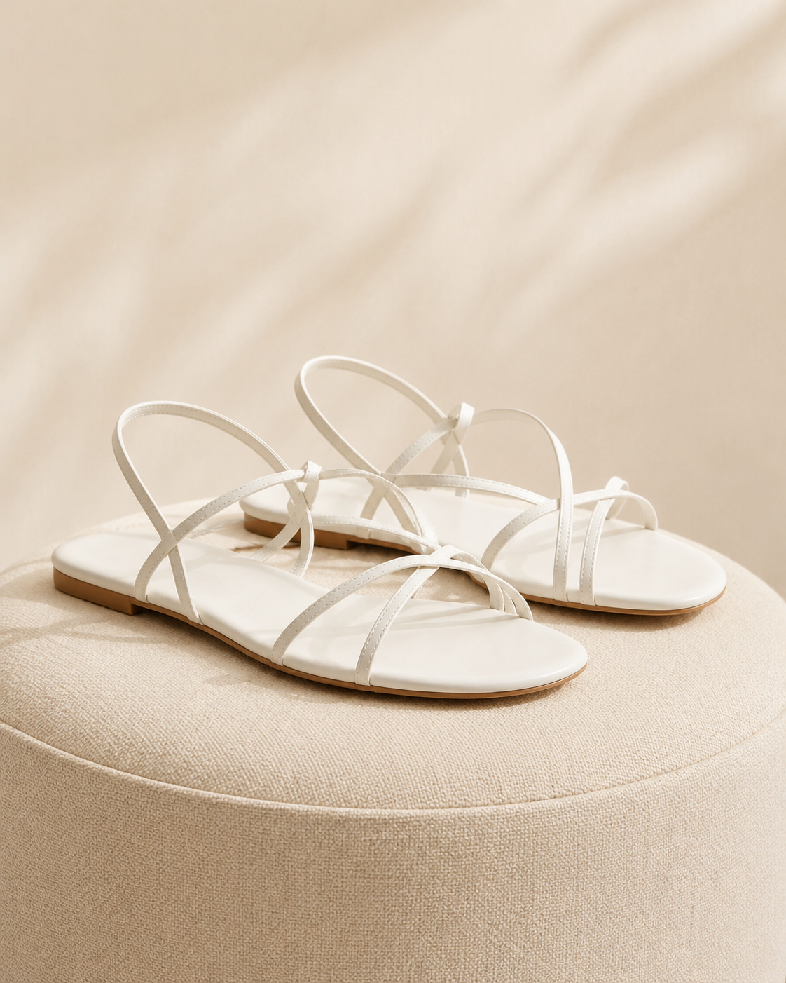 Livia | Elegante Leren Kruisband Sandalen