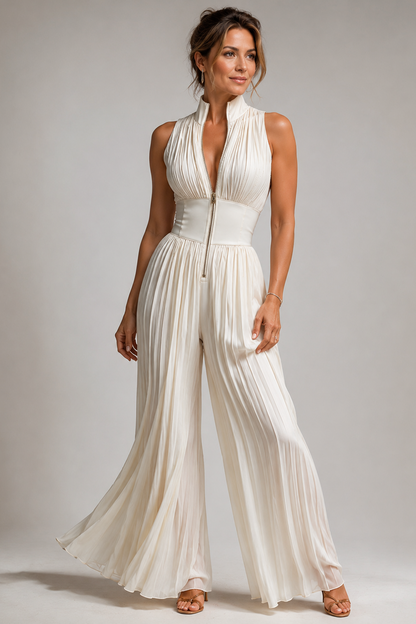 Amara | Geplooide Jumpsuit