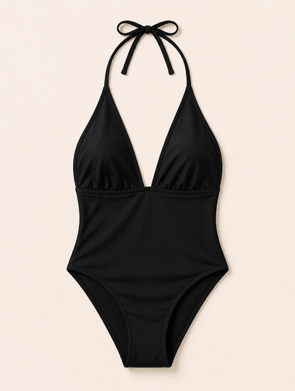 Odette | V-Hals Halter Badpak