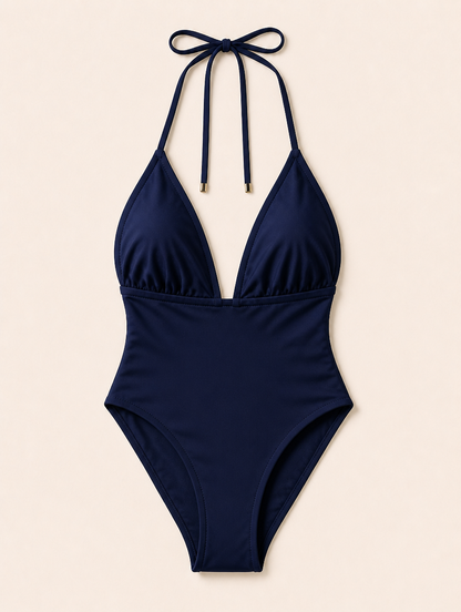 Odette | V-Hals Halter Badpak