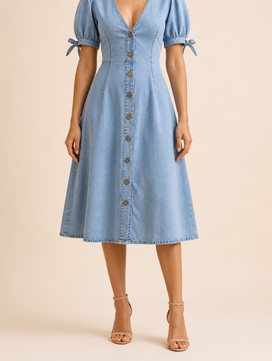 ELISE | Denim Jurk