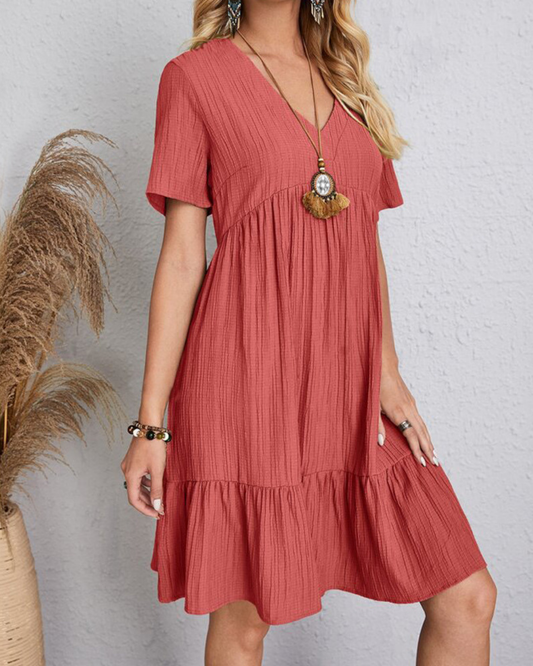 Sienna | Luchtige Zomerjurk met V-Hals